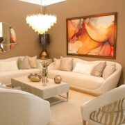 Michael Amini Luxury Living Room, La Rachelle Collection